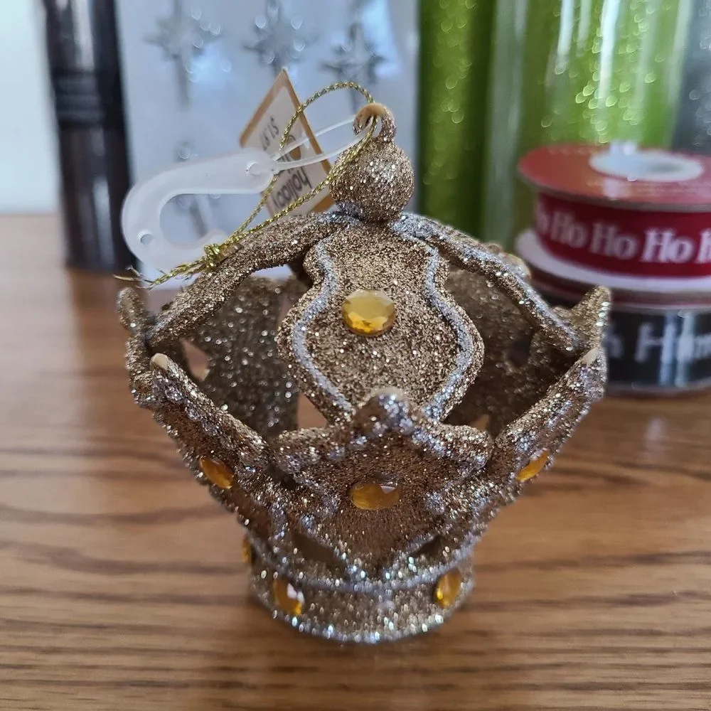 Christmas Crafts Lot - Includes Tulle, Ribbon, and Bulk Ornaments For Crafting